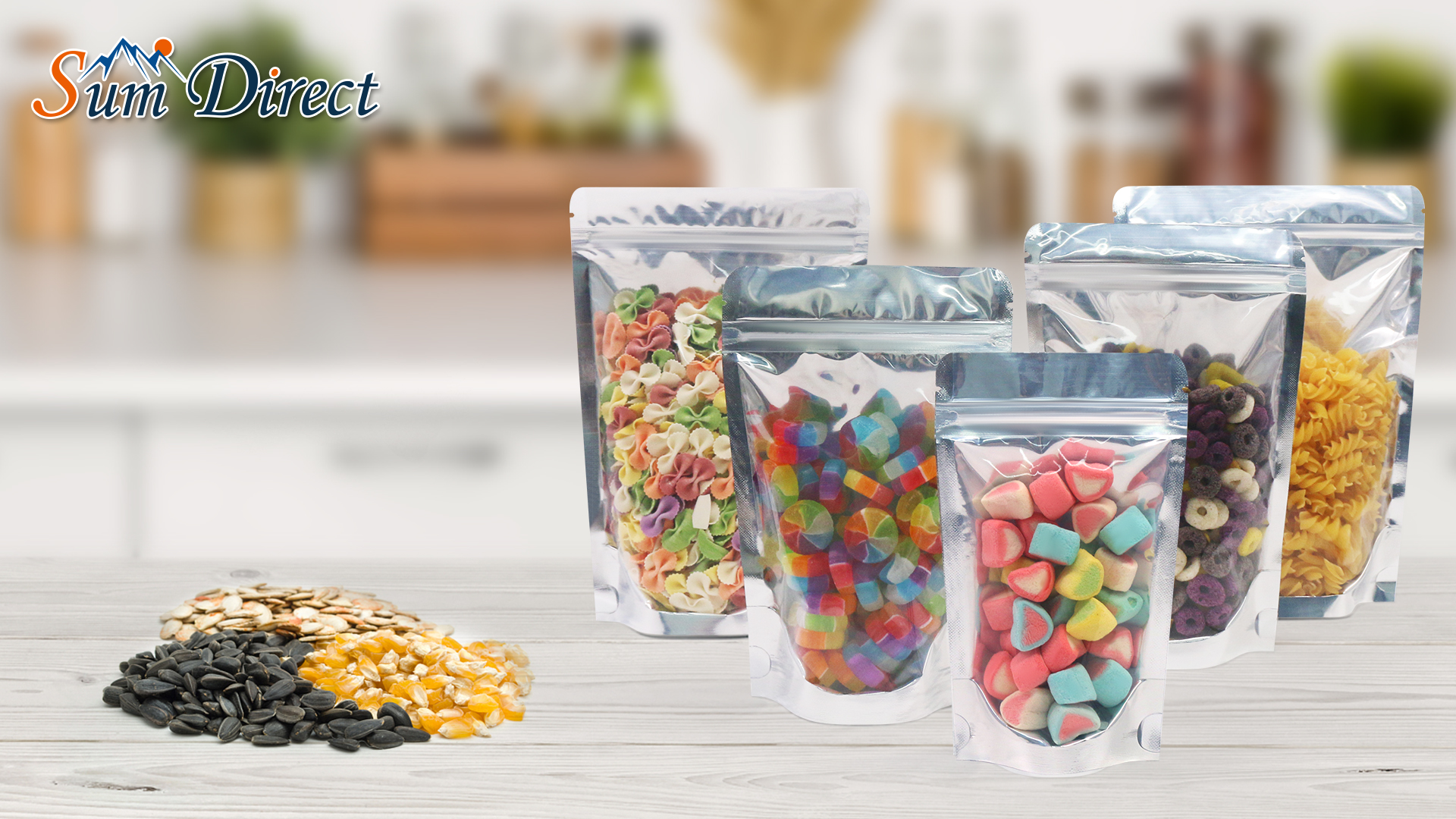 Amazon.com: SumDirect Reusable Aluminium Foil Zipper Stand Up Food